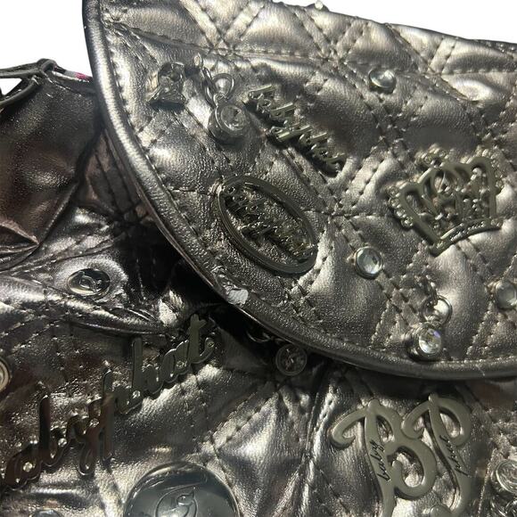 Vintage Y2K Baby Phat Silver Metallic Wrislet Clutch - Picture 3 of 5